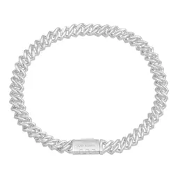 Pulsera Plata 925 Cubana Miami Zirconias Baguette 17.5 cm - Imagen 4