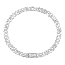 Pulsera Plata .925 Cadena Cubana Miami con Zirconias para Hombre 21cm - Imagen 1