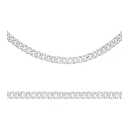 Pulsera Cubana Miami con Zirconias Plata .925 19cm - Imagen 2