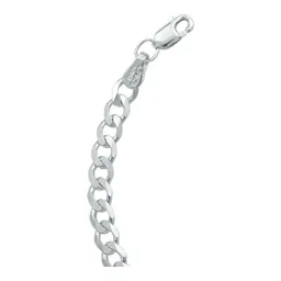 Pulsera Cubana Plata 925 de 17.5cm para Hombre - Imagen 6