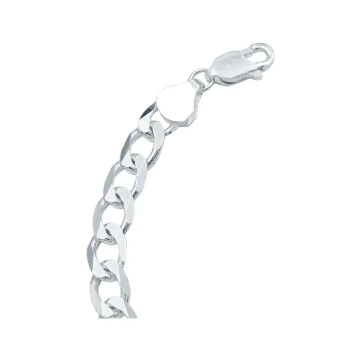 Pulsera Cadena Cubana Plata .925 6mm Hombre 22cm - Imagen 5