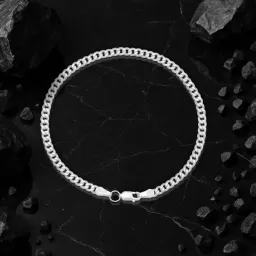 Pulsera Plata Ley 925 Cadena Cubana para Hombre - Imagen 7