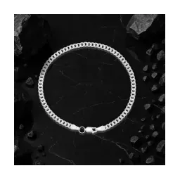 Pulsera Plata 925 Cubana para Hombre 20cm - Imagen 7