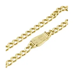 Pulsera Oro 10k Cubana con Zirconias 18cm - Imagen 5