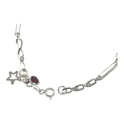 Pulsera de Plata 925 Ajustable con Dije de Corazón Estrella Hilo Rojo - Imagen 4