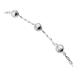 Pulsera de Plata .925 Bolas Facetadas 4 mm 17.5 cm - Imagen 2