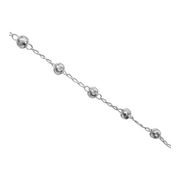 Pulsera de Plata .925 Bolas Facetadas 4 mm 17.5 cm - Imagen 4