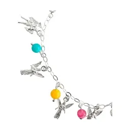 Pulsera de Plata 925 con Cuarzo Multicolor Siete Arcángeles Ajustable - Imagen 2