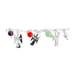 Pulsera de Plata 925 con Cuarzo Multicolor Siete Arcángeles Ajustable - Imagen 4