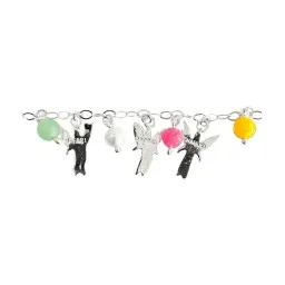 Pulsera de Plata 925 con Cuarzo Multicolor Siete Arcángeles Ajustable - Imagen 5