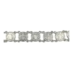 Pulsera de Plata .925 con Medallas de San Benito 20 cm - Imagen 3