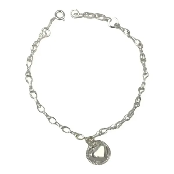 Pulsera Plata 925 Corazón Infinito Ajustable para Mujer - Imagen 1