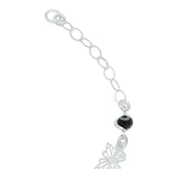 Pulsera de Plata 925 Mariposa y Ojo Turco Multicolor Artesanal - Imagen 5