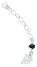 Pulsera de Plata 925 Mariposa y Ojo Turco Multicolor Artesanal - Imagen 5