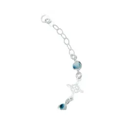 Pulsera de Plata 925 Nudo de Bruja Triqueta Ojo Turco Ajustable - Imagen 5