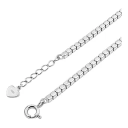Pulsera de Plata .925 Rodizada con 5 Flores y Zirconia Ajustable 19.5 cm - Imagen 4