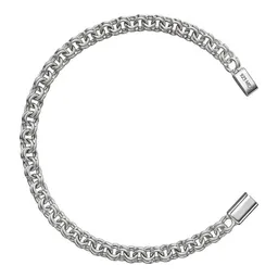 Pulsera de Plata .925 Tejido Chino 4 mm 18 cm - Imagen 2