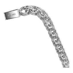 Pulsera de Plata .925 Tejido Chino 4 mm 18 cm - Imagen 3