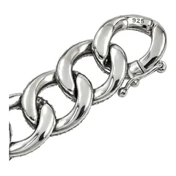 Pulsera de Plata .925 Tejido Cubano Abierta Rodizada 12 mm - Imagen 3