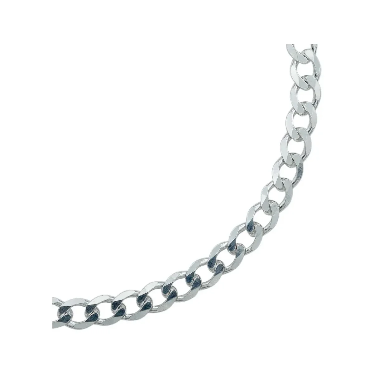 Pulsera de Plata 925 Tejido Cubano Barbado para Hombre 18cm - Imagen 4