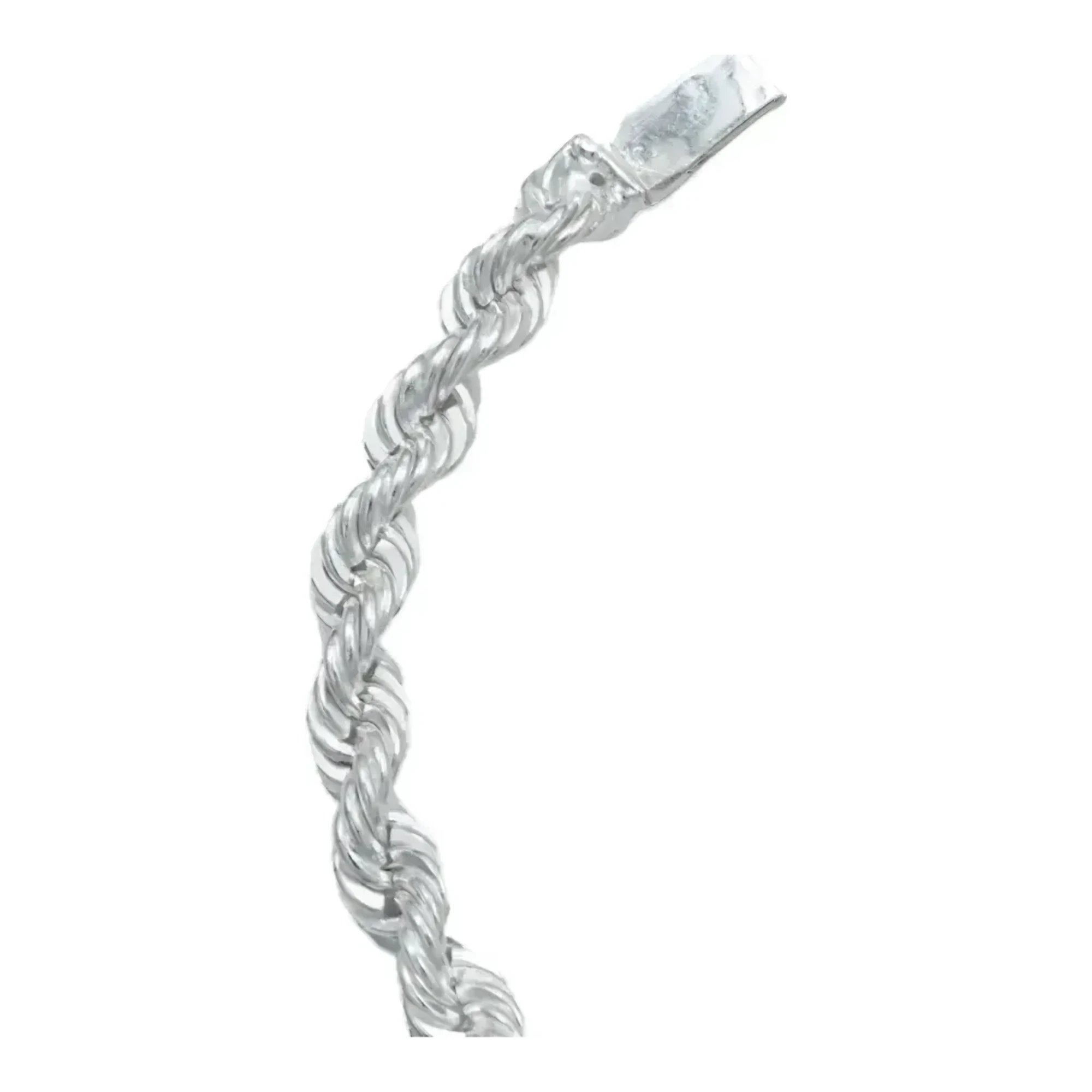 Pulsera de Plata .925 Tejido Torsal 18 cm con Broche de Caja - Imagen 4
