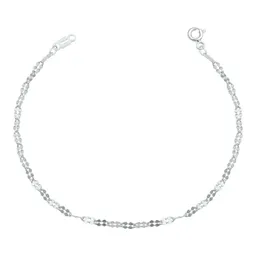 Pulsera de Plata Ley 925 Tejido Granito Doble Diamantado 18cm Para Mujer - Imagen 1