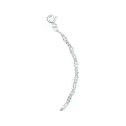 Pulsera de Plata Ley 925 Tejido Granito Doble Diamantado 18cm Para Mujer - Imagen 4