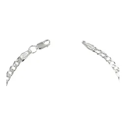 Pulsera Esclava Plata 925 Diseño Cubano Barbado 18cm - Imagen 5