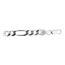 Pulsera Esclava Plata 925 Diseño Figaro 3x1 para Hombre 21cm - Imagen 4