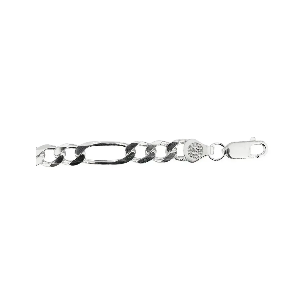 Pulsera Esclava Plata 925 Diseño Figaro 3x1 para Hombre 21cm - Imagen 3