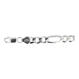 Pulsera Esclava Plata 925 Diseño Figaro 3x1 para Hombre 21cm - Imagen 5
