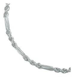 Pulsera Plata 925 Diseño Torsal Figaro para Hombre - Imagen 5