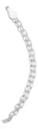 Pulsera Esclava Bismark Placa Movible Plata .925 19cm - Imagen 3