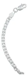 Pulsera Esclava Bismark Placa Movible Plata .925 19cm - Imagen 4