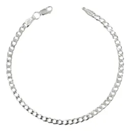 Pulsera Esclava Plata 925 Cadena Cubana Barbada - Imagen 1