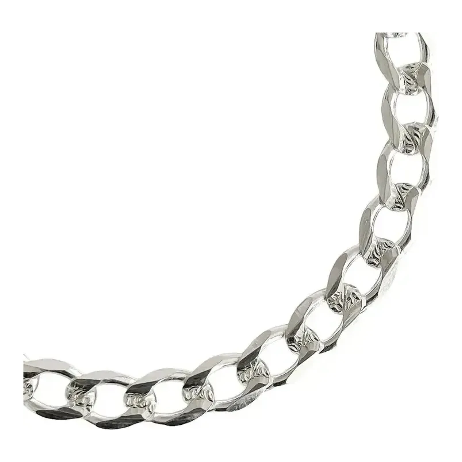 Pulsera Esclava de Plata .925 Cubana Diamantada 7 mm - Imagen 5