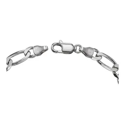 Pulsera Esclava de Plata .925 Petatillo Fígaro con Placa 22 cm - Imagen 3