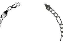 Pulsera Esclava Plata Ley .925 Cadena Figaro 3x1 19cm para Hombre - Imagen 3