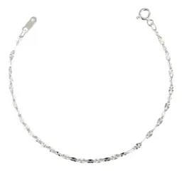 Pulsera Esclava Granito de Café Plata .925 18cm - Imagen 1