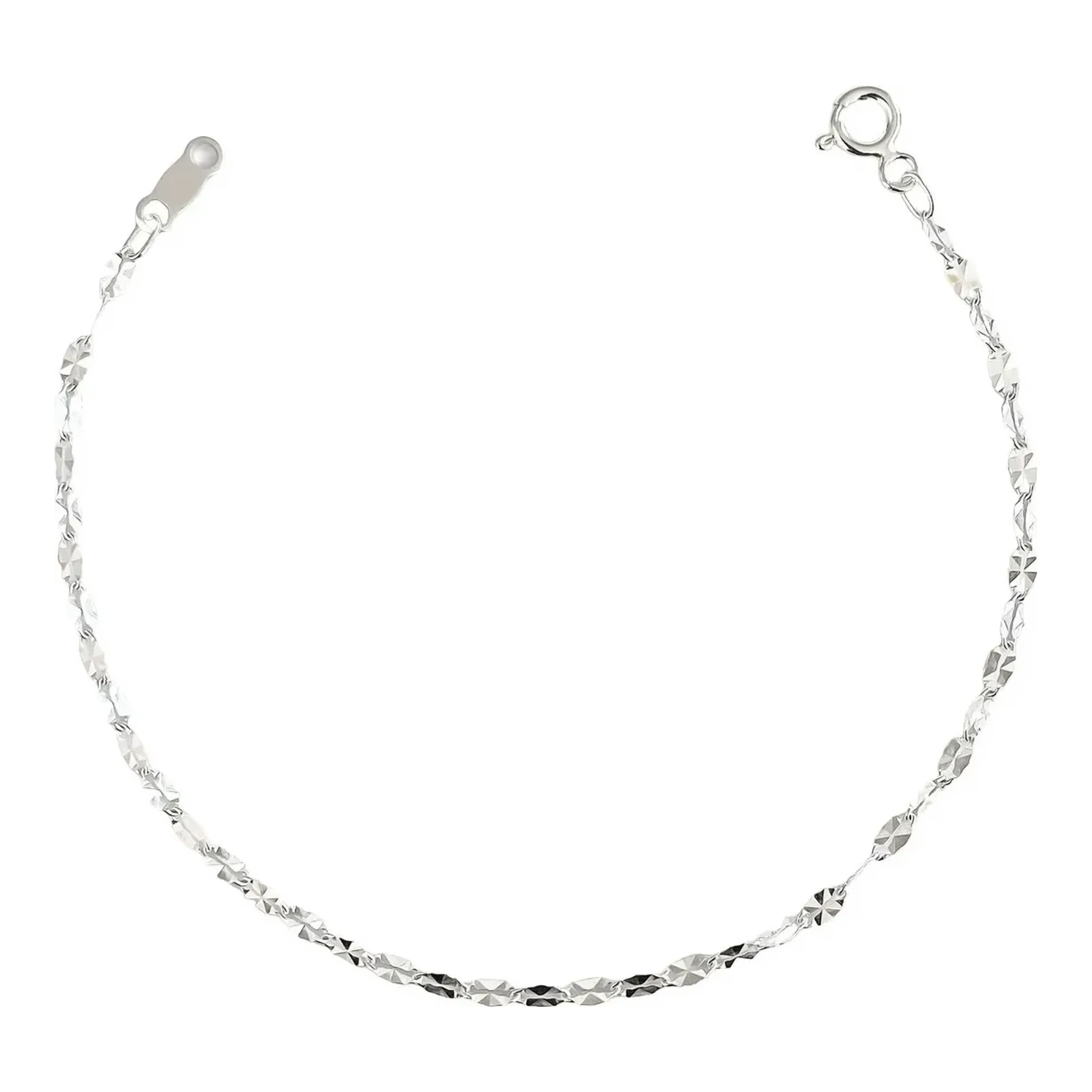 Pulsera de plata .925 Granito de Cafe para mujer ajustable — Joyaris