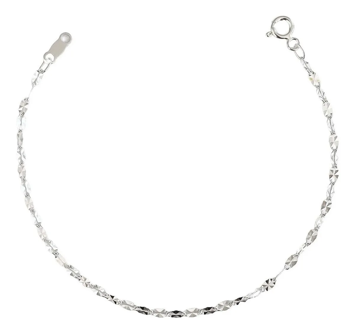 Pulsera de plata .925 Granito de Cafe para mujer ajustable — Joyaris