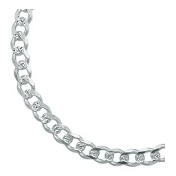 Pulsera Esclava Hombre Plata 925 Cadena Cubana Diamantada - Imagen 4