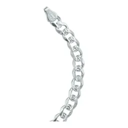 Pulsera Esclava Plata 925 Cubana Diamantada para Caballero - Imagen 3