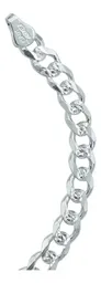 Pulsera Esclava Plata 925 Cubana Diamantada para Caballero - Imagen 2