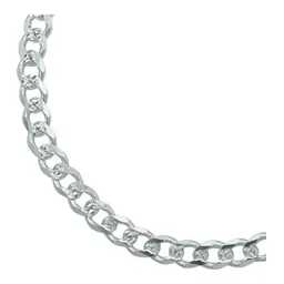 Pulsera Esclava Plata 925 Cubana Diamantada para Caballero - Imagen 5