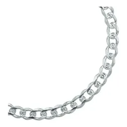 Pulsera Esclava Plata 925 Cubana Diamantada para Caballero - Imagen 6