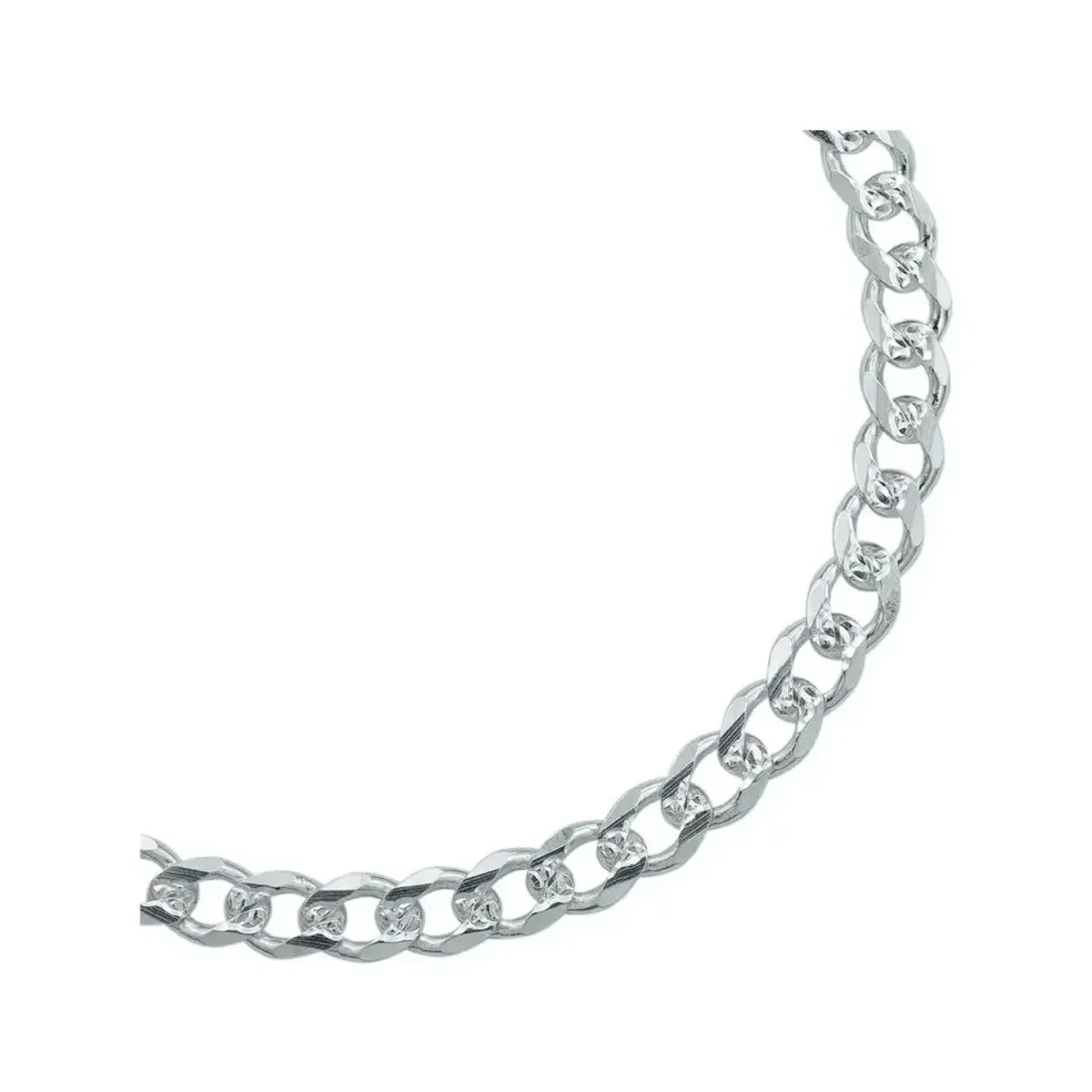 Pulsera Esclava Plata 925 Cubana Diamantada para Caballero - Imagen 5