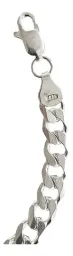 Pulsera Esclava Plata 925 Cubana Diamantada para Hombre Modelo 1478 - Imagen 2