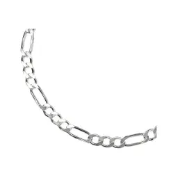 Pulsera Esclava Plata Ley .925 Cadena Figaro 3x1 19cm para Hombre - Imagen 5
