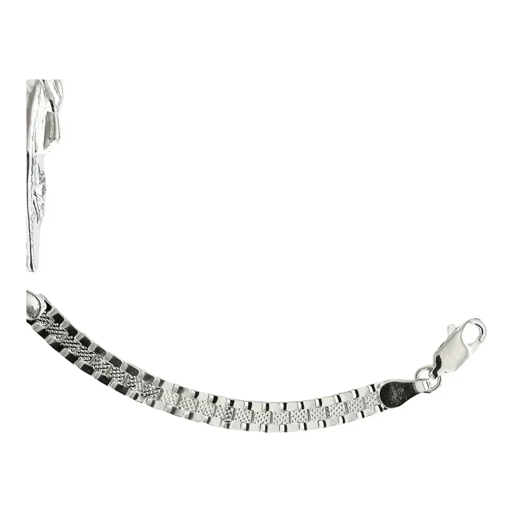 Pulsera Esclava San Judas Plata 925 de 20cm - Imagen 2